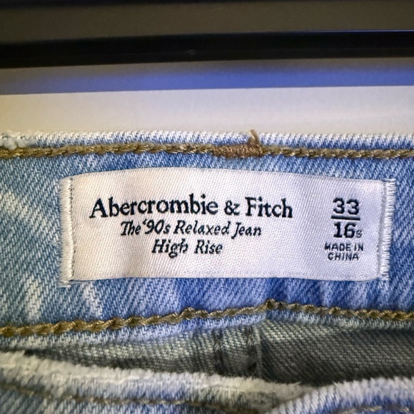 Abercrombie & Fitch the 90s relaxed fit high-rise size 16 - Picture 6 of 8